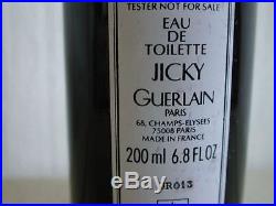 Vintage Rare Eau De Toilette Perfume Bottle Jicky XXL Guerlain Edt 200ml Bottle