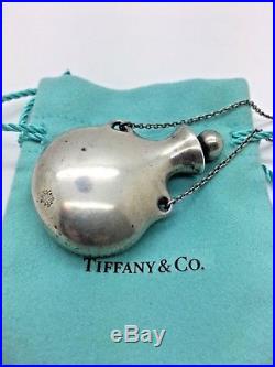 VINTAGE TIFFANY & co sterling silver Elsa peretti perfume bottle necklace