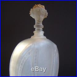 VNTG MAGDA Lubin Paris Perfume Bottle Figural Lady Head Stopper Art Deco 1921