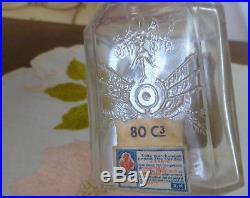 VTG 1930s Guerlain JICKY Flacon Carre Square Apothecary 4 Perfume Bottle EMPTY