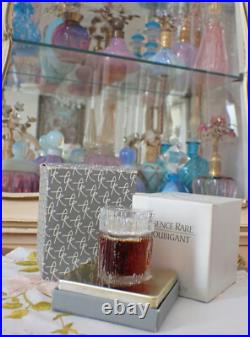 VTG 1970s Houbigant Essence Rare 0.50 oz Parfum Splash Melting Icicle Bottle