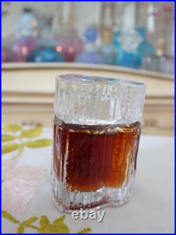 VTG 1970s Houbigant Essence Rare 0.50 oz Parfum Splash Melting Icicle Bottle