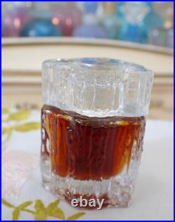 VTG 1970s Houbigant Essence Rare 0.50 oz Parfum Splash Melting Icicle Bottle