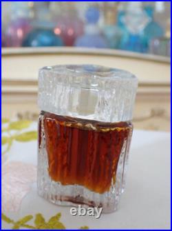 VTG 1970s Houbigant Essence Rare 0.50 oz Parfum Splash Melting Icicle Bottle