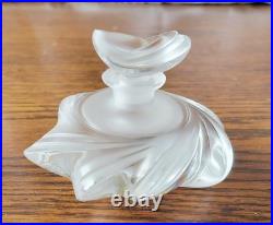 VTG 1979 Lalique Crystal Samoa Perfume Bottle and Stopper