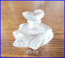 VTG 1979 Lalique Crystal Samoa Perfume Bottle and Stopper