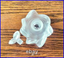 VTG 1979 Lalique Crystal Samoa Perfume Bottle and Stopper