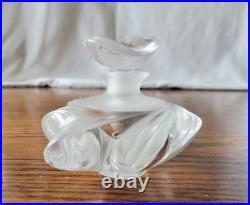VTG 1979 Lalique Crystal Samoa Perfume Bottle and Stopper
