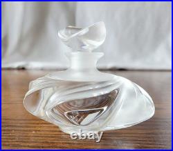 VTG 1979 Lalique Crystal Samoa Perfume Bottle and Stopper