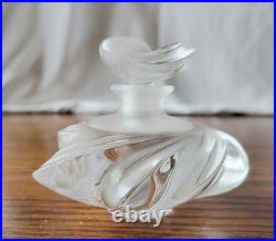 VTG 1979 Lalique Crystal Samoa Perfume Bottle and Stopper