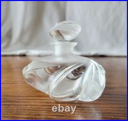 VTG 1979 Lalique Crystal Samoa Perfume Bottle and Stopper