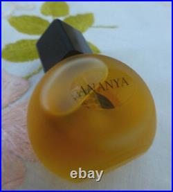 VTG 1990s The Body Shop ANANYA Perfume Oil 0.50 Oz ORIG Frosted Bottle Black Cap