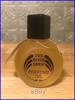 VTG 1990s The Body Shop ANANYA Perfume Oil 30ml ORIG Frosted Bottle Black Cap