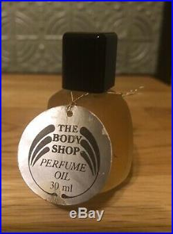 VTG 1990s The Body Shop ANANYA Perfume Oil 30ml ORIG Frosted Bottle Black Cap