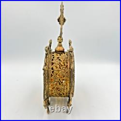 VTG 9 Matson Ormolu Metal & Glass Cherub Perfume Bottle Vanity With Dipper