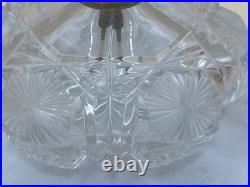 VTG Art Deco Cut Glass Bejeweled Rhinestones Perfume Spray Bottle Germany -RARE