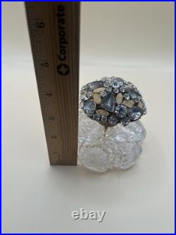 VTG Art Deco Cut Glass Bejeweled Rhinestones Perfume Spray Bottle Germany -RARE
