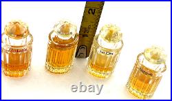 VTG BALENCIAGA Glass Bottle Perfumes LOT of 4& 24K Gold Mirror Paris RARE Minis