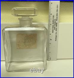 VTG Chanel perfume displays factice dummy bottle & Gold metal Sign Display Stand