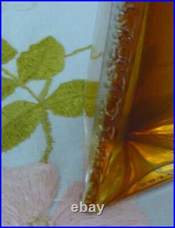 VTG Corded 1940s Coty LORIGAN Perfume Extrait Splash 1.18 Oz Triangle Bottle