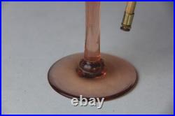 VTG DeVilbiss Pink Atomizer Perfume Bottle & Art Deco Style Lidded Powder Box