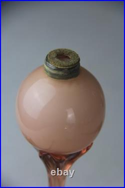 VTG DeVilbiss Pink Atomizer Perfume Bottle & Art Deco Style Lidded Powder Box