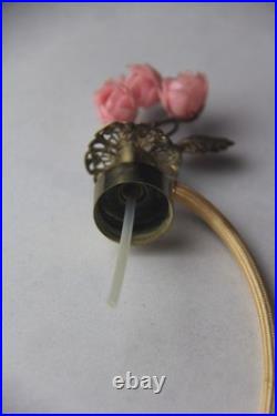VTG DeVilbiss Pink Atomizer Perfume Bottle & Art Deco Style Lidded Powder Box