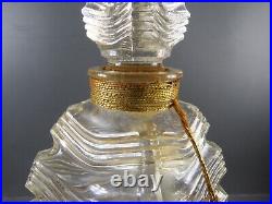 VTG Elizabeth Arden France LARGE FACTICE PERFUME BOTTLE 6.75TALL Decanter Glass