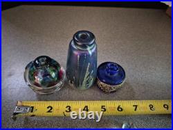 VTG GLASS PERFUME BOTTLES SIGNED WITH STOPPER Lot 416