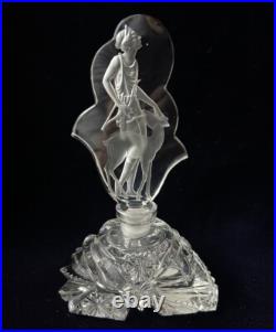 VTG J. PESNICAK Signed Handmade Crystal Perfume Bottle Made In Czech Republic