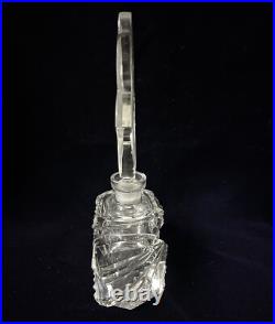 VTG J. PESNICAK Signed Handmade Crystal Perfume Bottle Made In Czech Republic