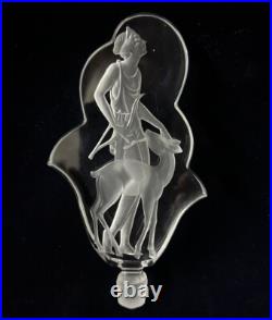 VTG J. PESNICAK Signed Handmade Crystal Perfume Bottle Made In Czech Republic