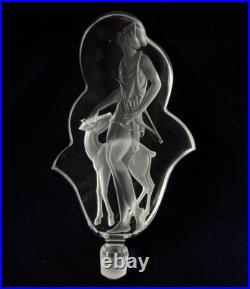 VTG J. PESNICAK Signed Handmade Crystal Perfume Bottle Made In Czech Republic