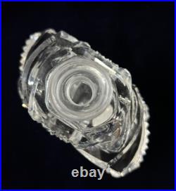 VTG J. PESNICAK Signed Handmade Crystal Perfume Bottle Made In Czech Republic