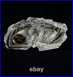 VTG J. PESNICAK Signed Handmade Crystal Perfume Bottle Made In Czech Republic