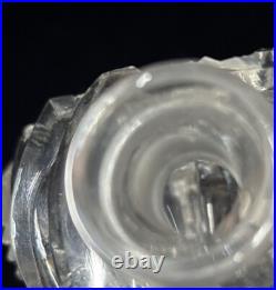 VTG J. PESNICAK Signed Handmade Crystal Perfume Bottle Made In Czech Republic