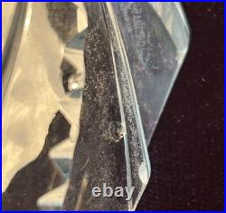 VTG J. PESNICAK Signed Handmade Crystal Perfume Bottle Made In Czech Republic