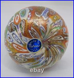 VTG Lot 3 Murano Ballarin Italy Perfume Scent Bottles Millifore Gold Leaf