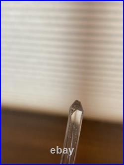 VTG MURANO White/Gold Aventurine Perfume Bottle WithSTOPPER & Bubbles 7.25H