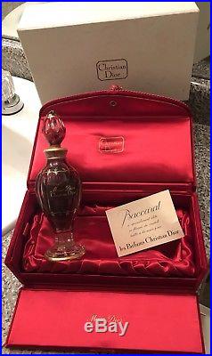 VTG NEW 1940's 50's Christian Dior Miss Dior Red BACCARAT Parfum Perfume Bottle