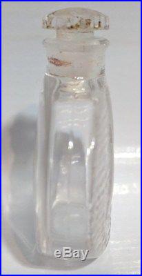VTG Rene Lalique Perfume Bottle En Croisiere Worth Perfume Circa 1935 Antique