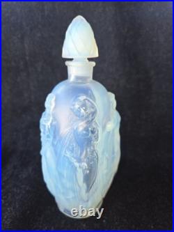 VTG Sabino Gaite Opalescent Art Glass Perfume Bottle Nude Nymphs France Art Deco VTG Sabino Gaite Opalescent Art Glass Perfume Bottle Nude Nymphs France Art Deco