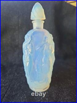 VTG Sabino Gaite Opalescent Art Glass Perfume Bottle Nude Nymphs France Art Deco VTG Sabino Gaite Opalescent Art Glass Perfume Bottle Nude Nymphs France Art Deco