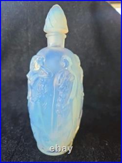 VTG Sabino Gaite Opalescent Art Glass Perfume Bottle Nude Nymphs France Art Deco VTG Sabino Gaite Opalescent Art Glass Perfume Bottle Nude Nymphs France Art Deco