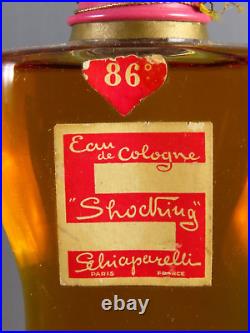 VTG Schiaparelli SHOCKING PERFUME Eau De Cologne 86° SEALED 4oz BOTTLE FRANCE