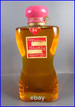 VTG Schiaparelli SHOCKING PERFUME Eau De Cologne 86° SEALED 4oz BOTTLE FRANCE