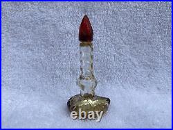 VTG Schiaparelli Sleeping Perfume Glass Flame Candle Baccarat Bottle with Label