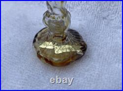 VTG Schiaparelli Sleeping Perfume Glass Flame Candle Baccarat Bottle with Label