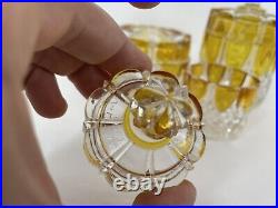 VTG Val Saint Lambert Crystal Perfume Bottles and Trinket Jars Vanity