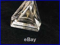VTG WEST GERMANY Crystal PERFUME Bottle 6 IRICE Rhinestone Flower Gold toneTop